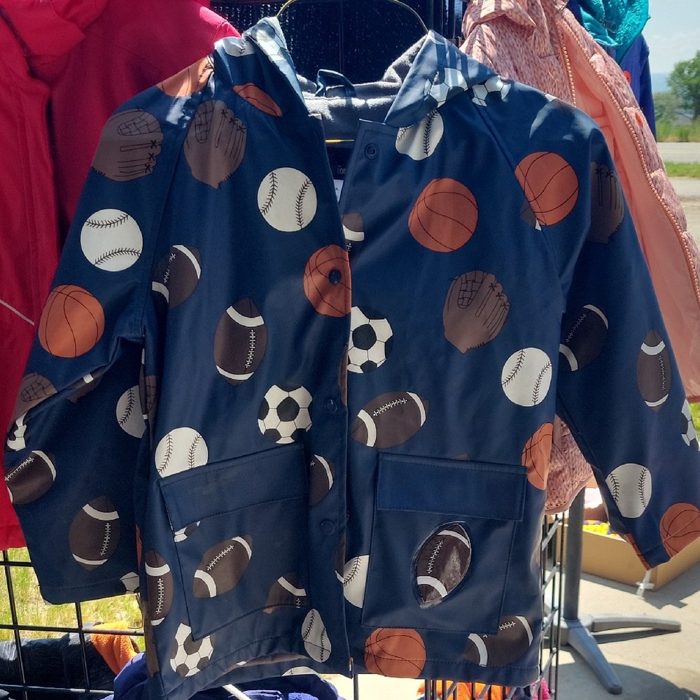 Kids Sports Patterned Jacket - Blue